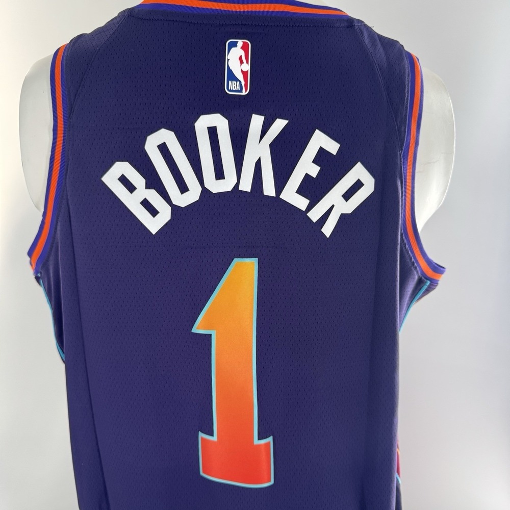 Nike Phoenix Suns Devin Booker City Edition 2023/24 "El Valle" Jersey Men's L - Picture 4 of 9
